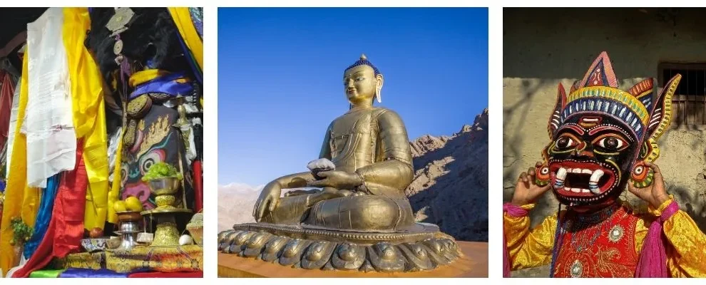 Experience the vibrant Hemis Festival in Ladakh with a cultural tour covering Leh, monasteries, Buddhist rituals, mask dances, and Himalayan landscapes