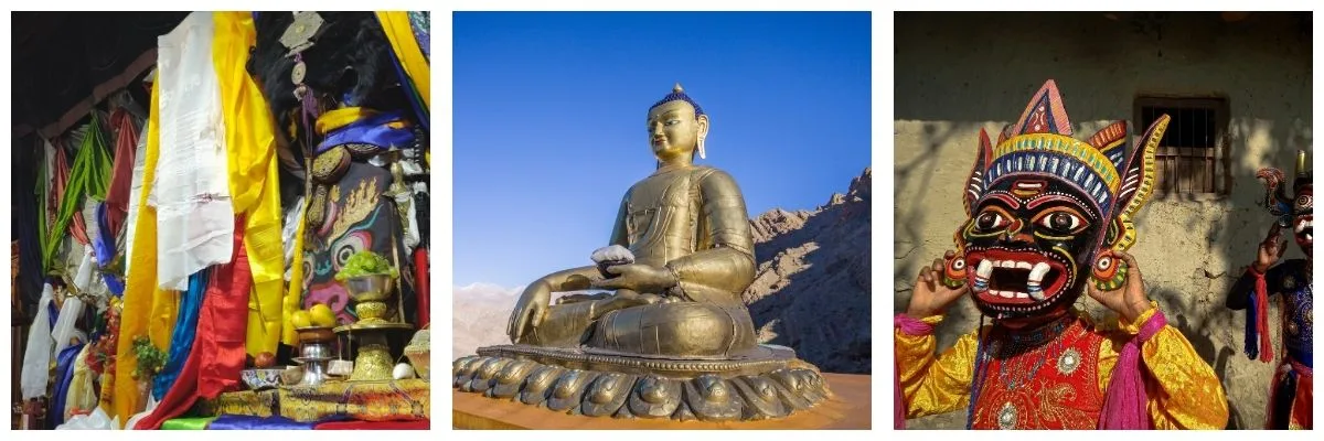 Experience the vibrant Hemis Festival in Ladakh with a cultural tour covering Leh, monasteries, Buddhist rituals, mask dances, and Himalayan landscapes